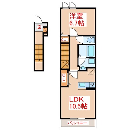 ジラソーレⅢの物件間取画像